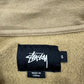 Stüssy Stussy vintage big Logo Sweatshirt Zip Sweater streetwear beige S