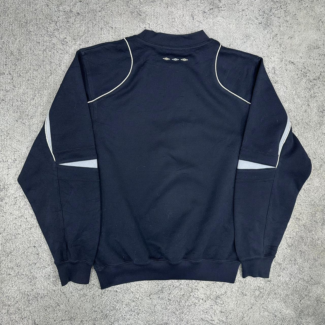 Umbro vintage big Logo Sweatshirt Crewneck Y2K Sweater blau XS