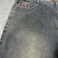 Red Ape vintage Jorts Baggy Denim Pants kurze Hose Y2K Hip Hop W42 XXL