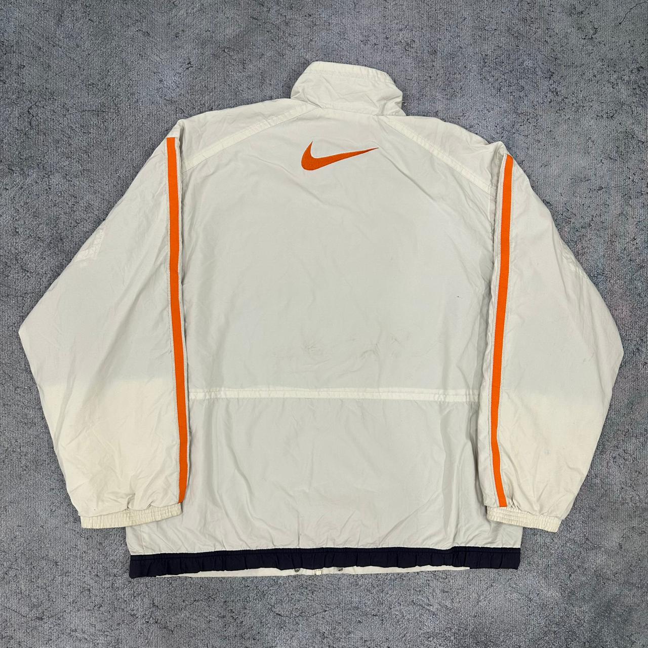 Nike vintage big Swoosh Windbreaker Trackjacket Jacke weiß M
