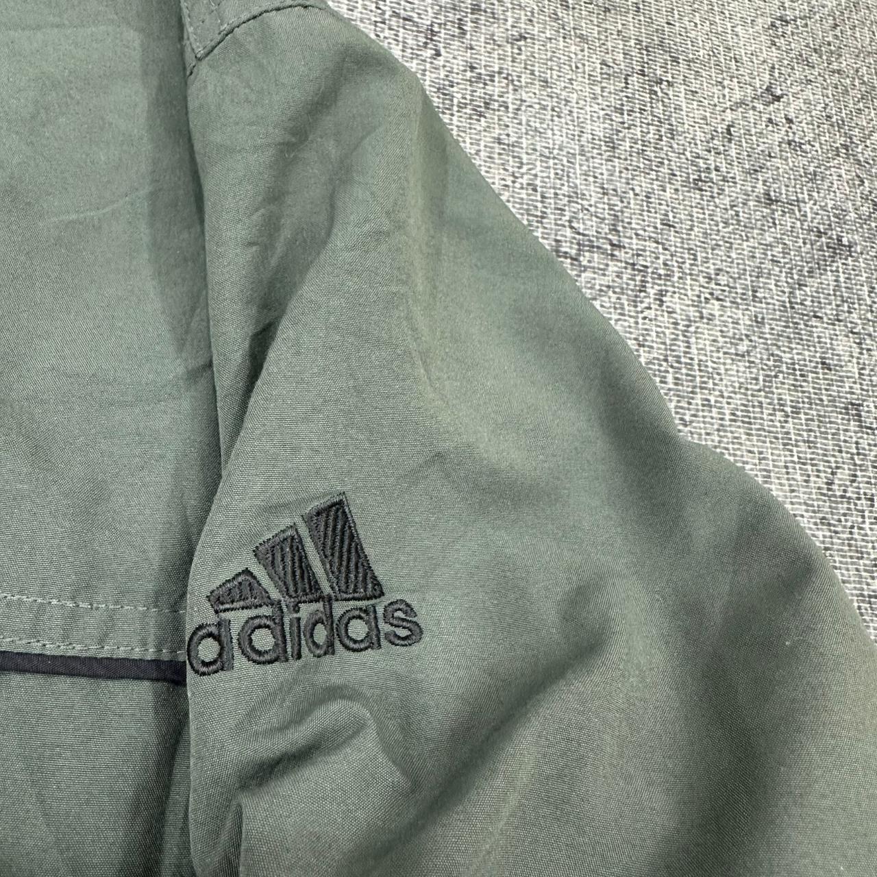 Adidas vintage big Logo Windbreaker Jacke Trackjacket grün XL