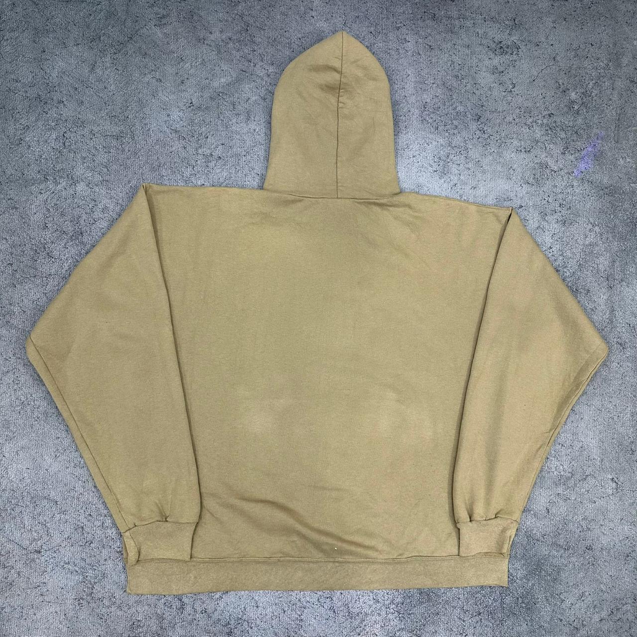 Champion vintage big Logo Hoodie Pullover USA College beige XXL