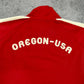 Nike x Oregon USA 90s vintage Zipper Sweatshirt Jacke rot L