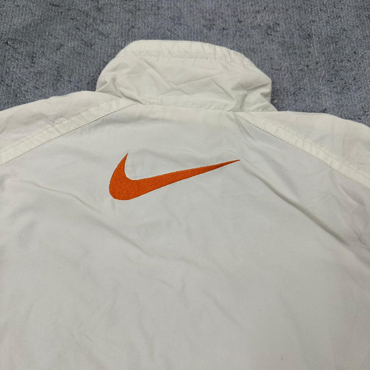 Nike vintage big Swoosh Windbreaker Trackjacket Jacke weiß M