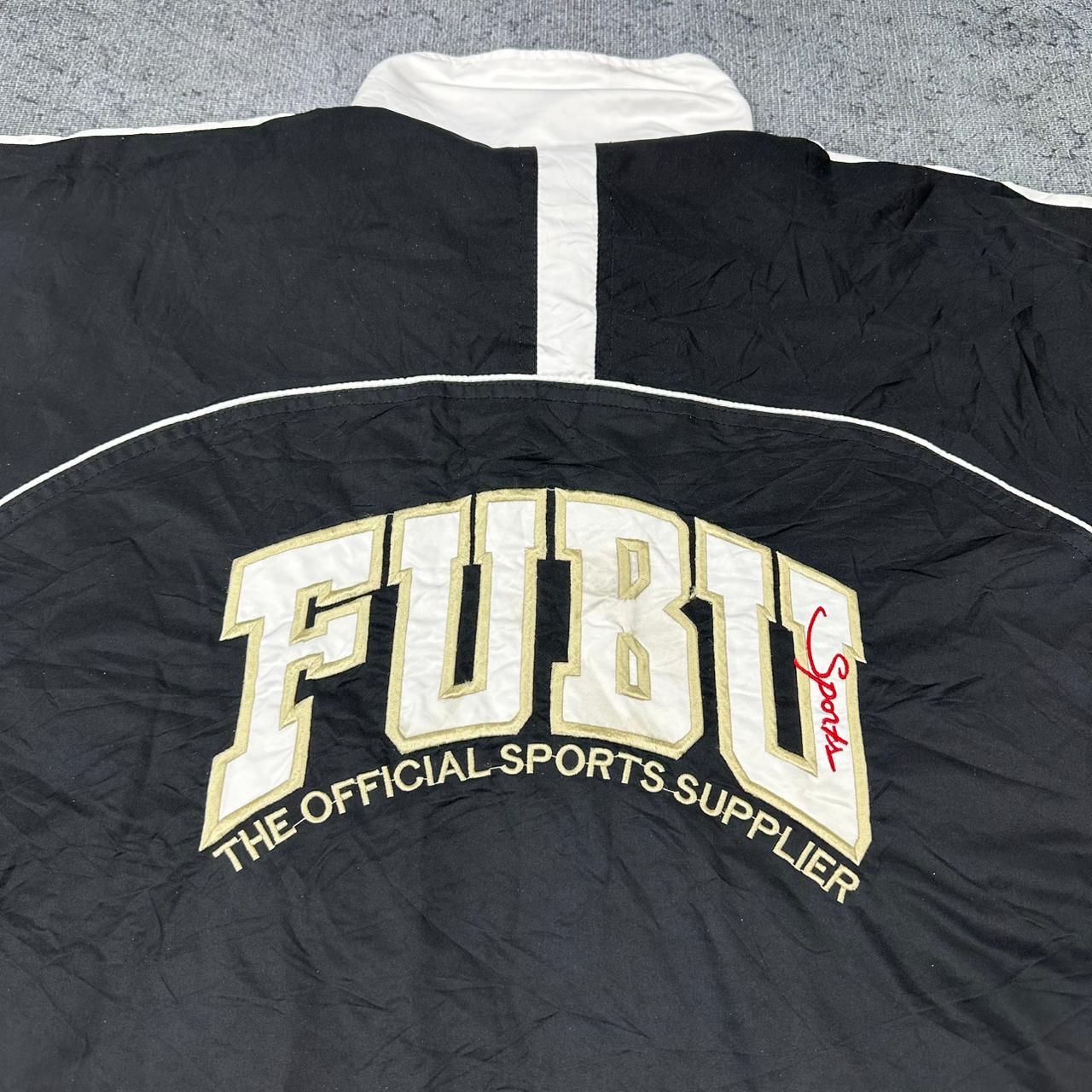 FUBU vintage big Logo Trackjacket Windbreaker Jacke schwarz XXL
