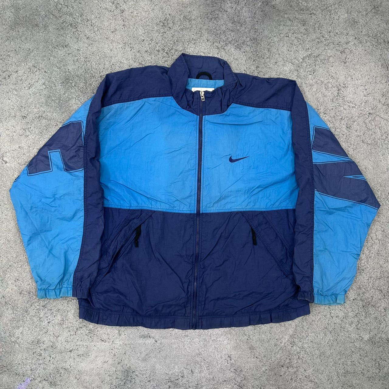 Nike vintage Trackjacket Windbreaker Jacke blau XL
