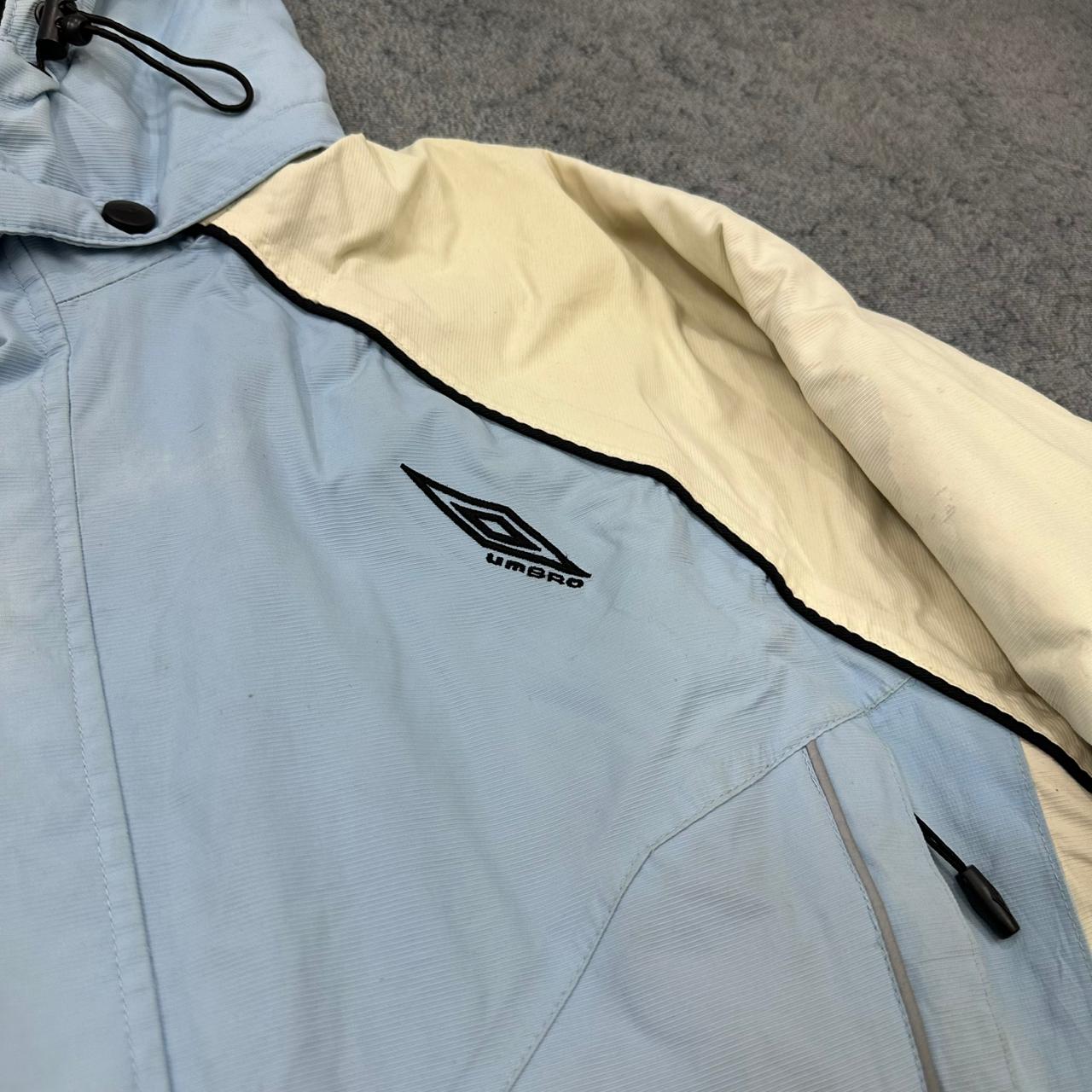 Umbro Skijacke – Vintage Allwetter Outdoor Blau – Herren L