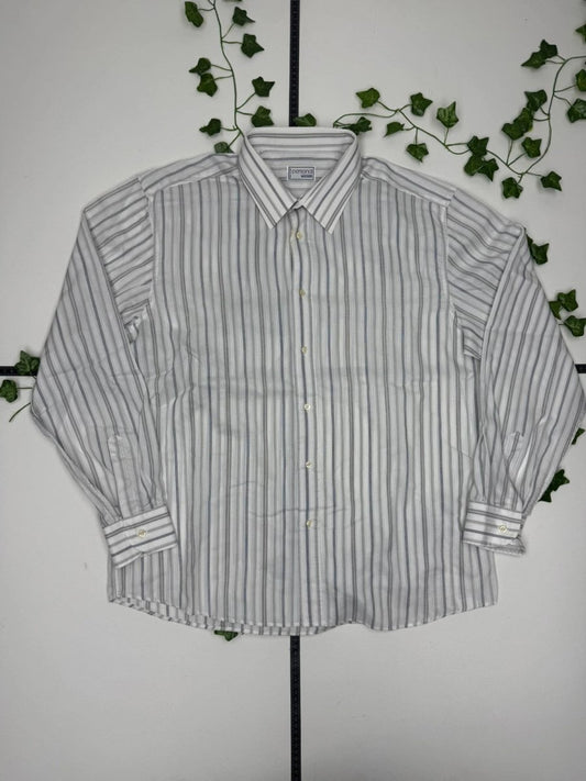 Bassetti Vintage Langarm gestreiftes Hemd L - MonkeysVintage