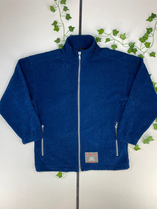 C.C.S Vintage Fleece Jacke Zipper M - MonkeysVintage
