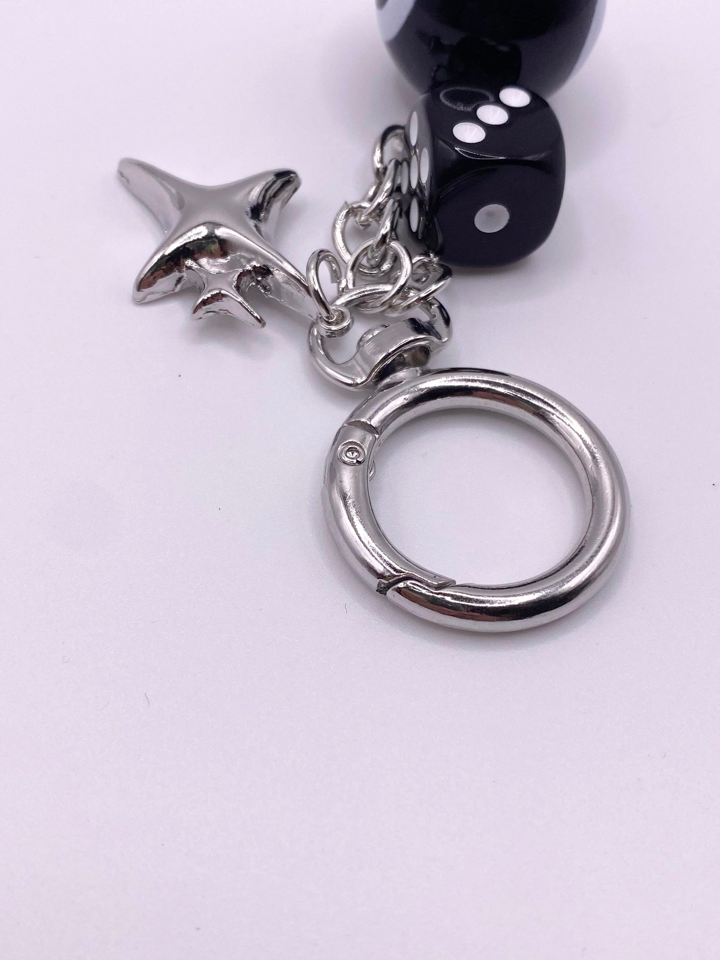 Schlüsselanhänger „Lucky Charm“  8-Ball, Würfel & Stern