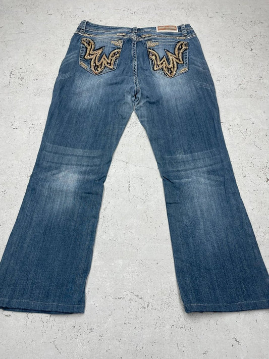 Grace LA Vintage Low Waist Y2K Baggy Jeans L - MonkeysVintage
