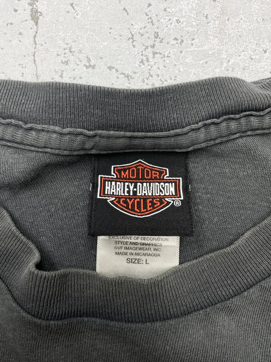 Harley Davidson Vintage T-Shirt Shirt Grau L - MonkeysVintage