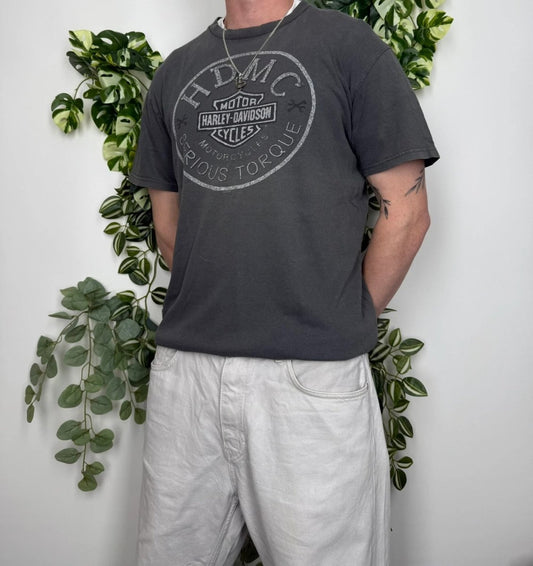 Harley Davidson Vintage T-Shirt Shirt Grau L - MonkeysVintage