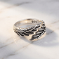 "Eros" Streetwear 925 Silber Ring Flügel größenverstellbar Y2K