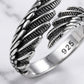 "Eros" Streetwear 925 Silber Ring Flügel größenverstellbar Y2K