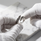 "Eros" Streetwear 925 Silber Ring Flügel größenverstellbar Y2K