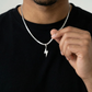 "Volt Snake" Streetwear silber Halskette mit Blitz Anhänger Necklace Y2K