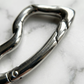 "Sharped Charm" Y2K Silber Anhänger Karabiner Accessoires Schmuck silver