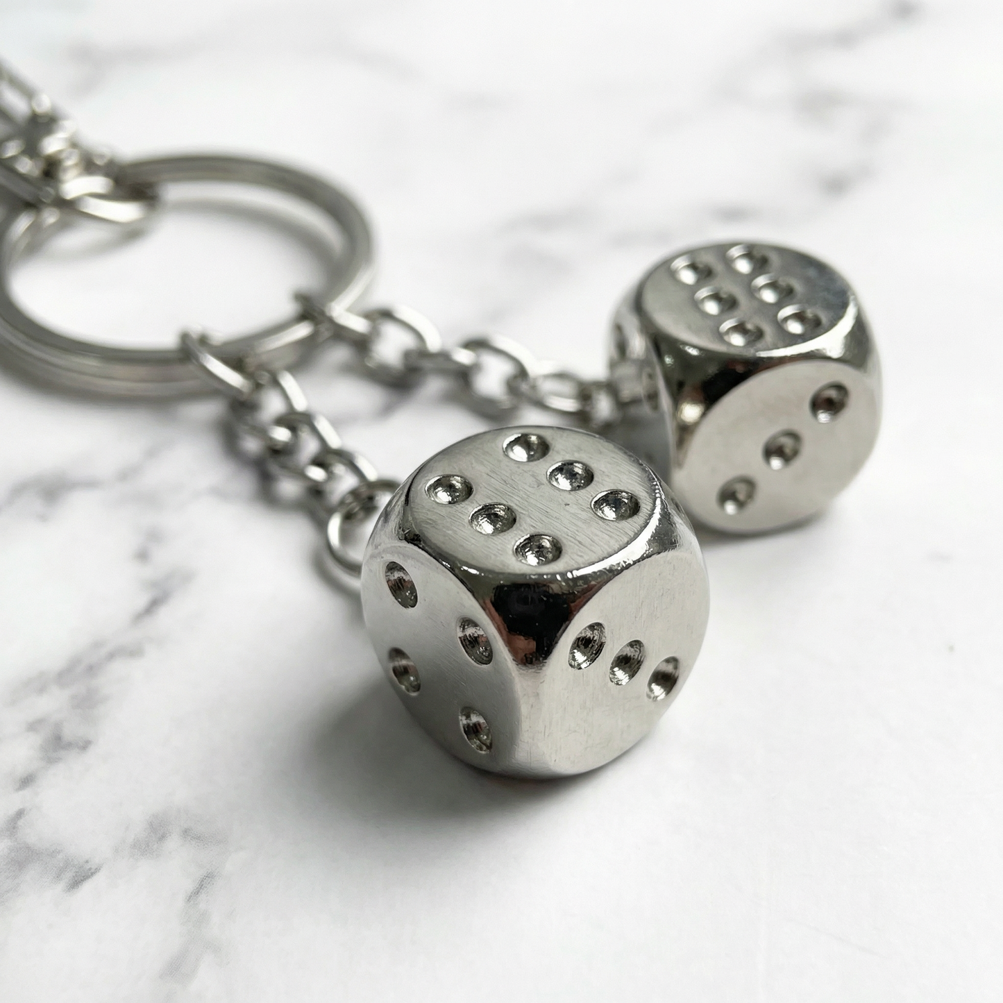 "Lucky Dice" Streetwear silber Würfel Anhänger Charm Y2K