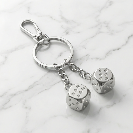 "Lucky Dice" Streetwear silber Würfel Anhänger Charm Y2K