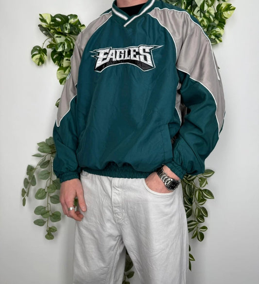 NFL Eagles Sweatshirt Windbreaker M - MonkeysVintage