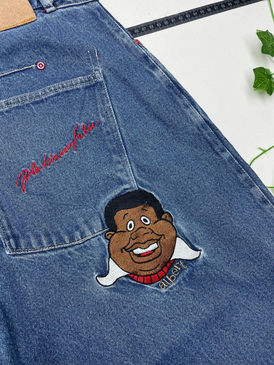 Platinum Fubu Vintage Fat Albert Hip Hop Baggy Jeans W36 - MonkeysVintage