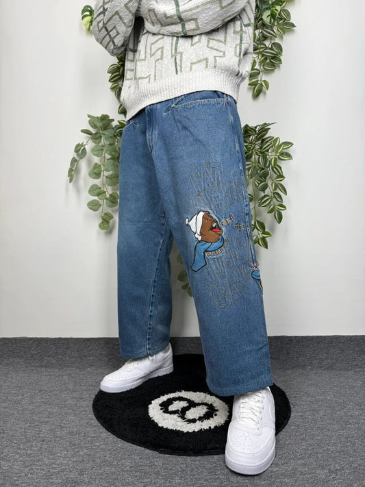 Platinum Fubu Vintage Fat Albert Hip Hop Baggy Jeans W36 - MonkeysVintage