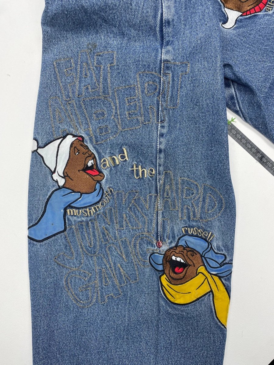 Platinum Fubu Vintage Fat Albert Hip Hop Baggy Jeans W36 - MonkeysVintage
