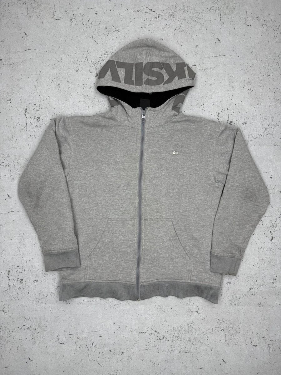 Quicksilver Zipper Jacke Teddy Grau S - MonkeysVintage