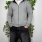Quicksilver Zipper Jacke Teddy Grau S - MonkeysVintage