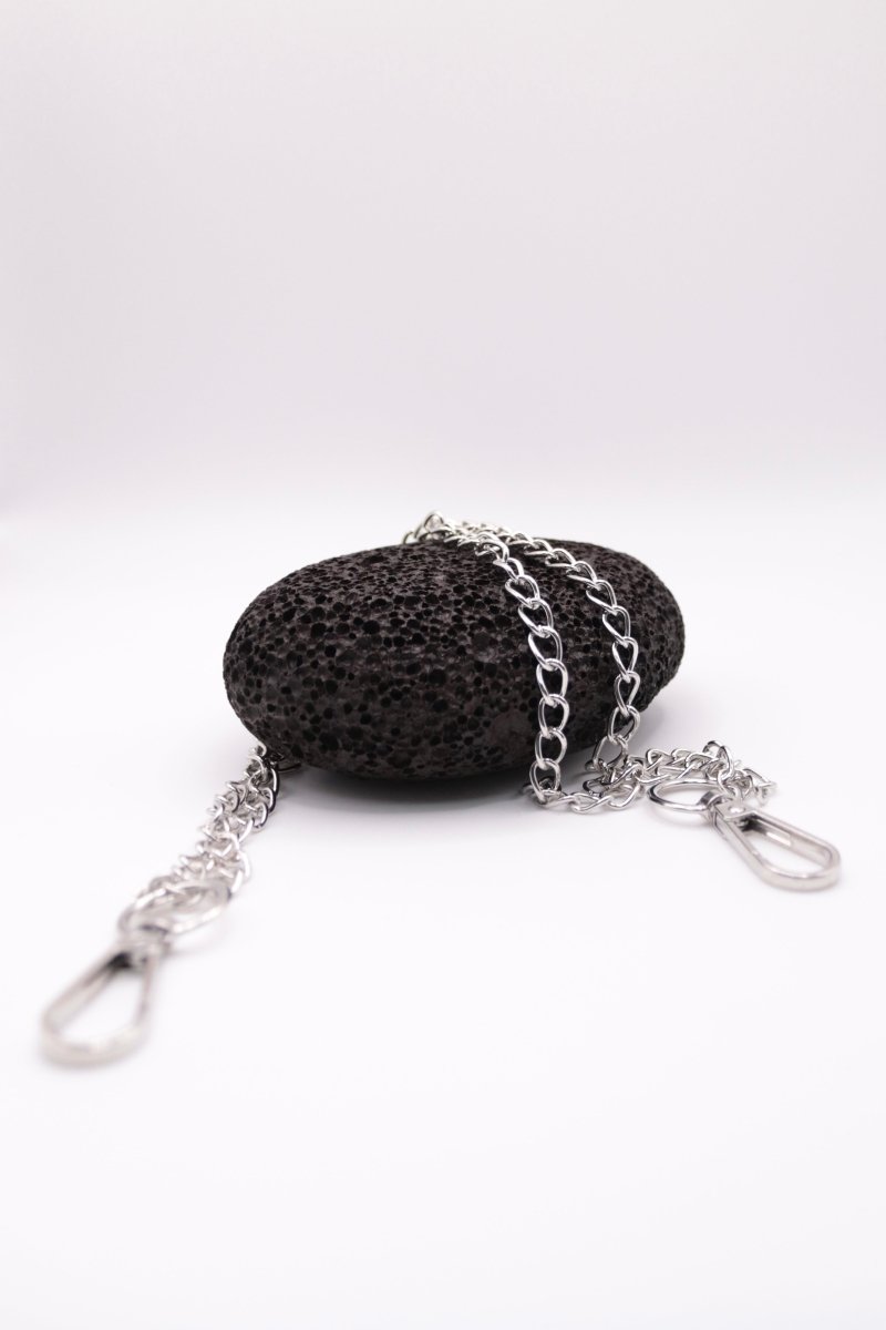 "Roadlink" - Doppel - Hosenkette silber - Skater Y2K Biker Streetwear Rave - MonkeysVintage