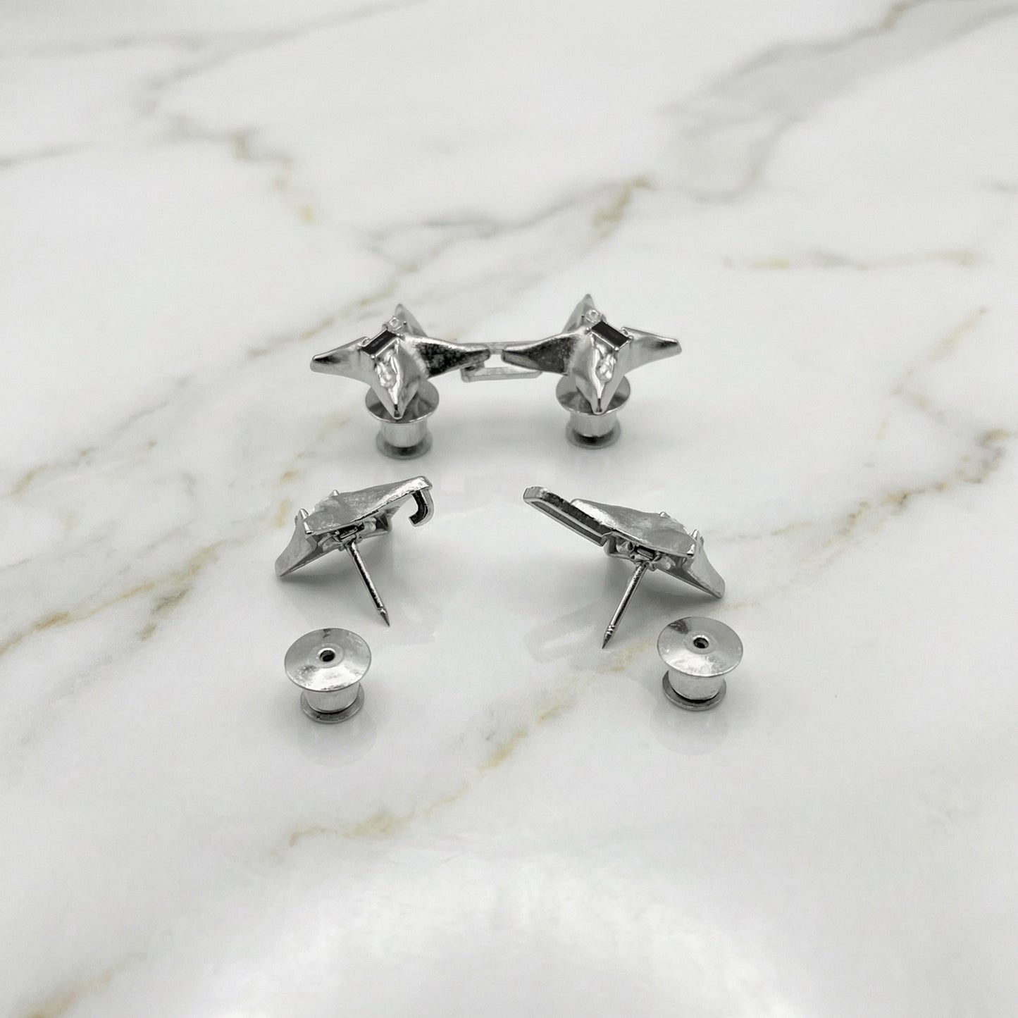 "StarLock" Streetwear silber Clips zum enger Stellen & croppen Gürtel Ersatz Y2K