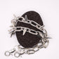 "Silver Fang" - Silberne Hosenkette mit Spikes | Punk Rock Style Accessoire - MonkeysVintage
