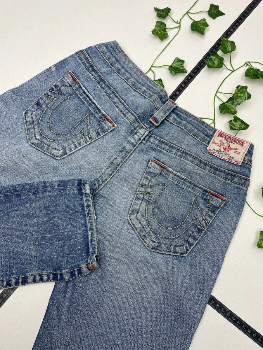 True Religion Vintage Low Waist Jeans W27 - MonkeysVintage