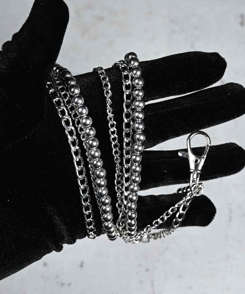 "Urban Edge" - Stylische Hosenkette mit dreifachem Kettendesign für Jeans & Streetwear - MonkeysVintage