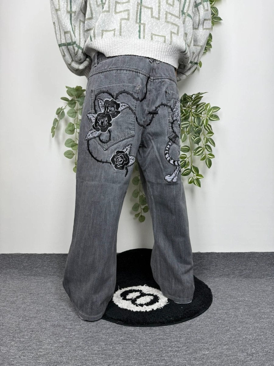 Vintage Baggy Hip - Hop Y2K Tiger Jeans Hose W44 L32 - MonkeysVintage