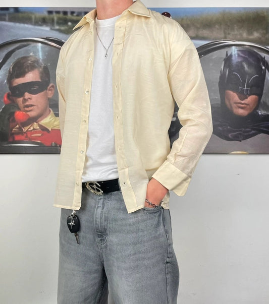 Vintage langarm Hemd M - MonkeysVintage