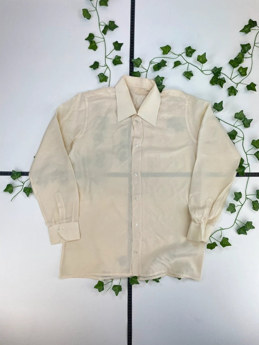 Vintage langarm Hemd M - MonkeysVintage