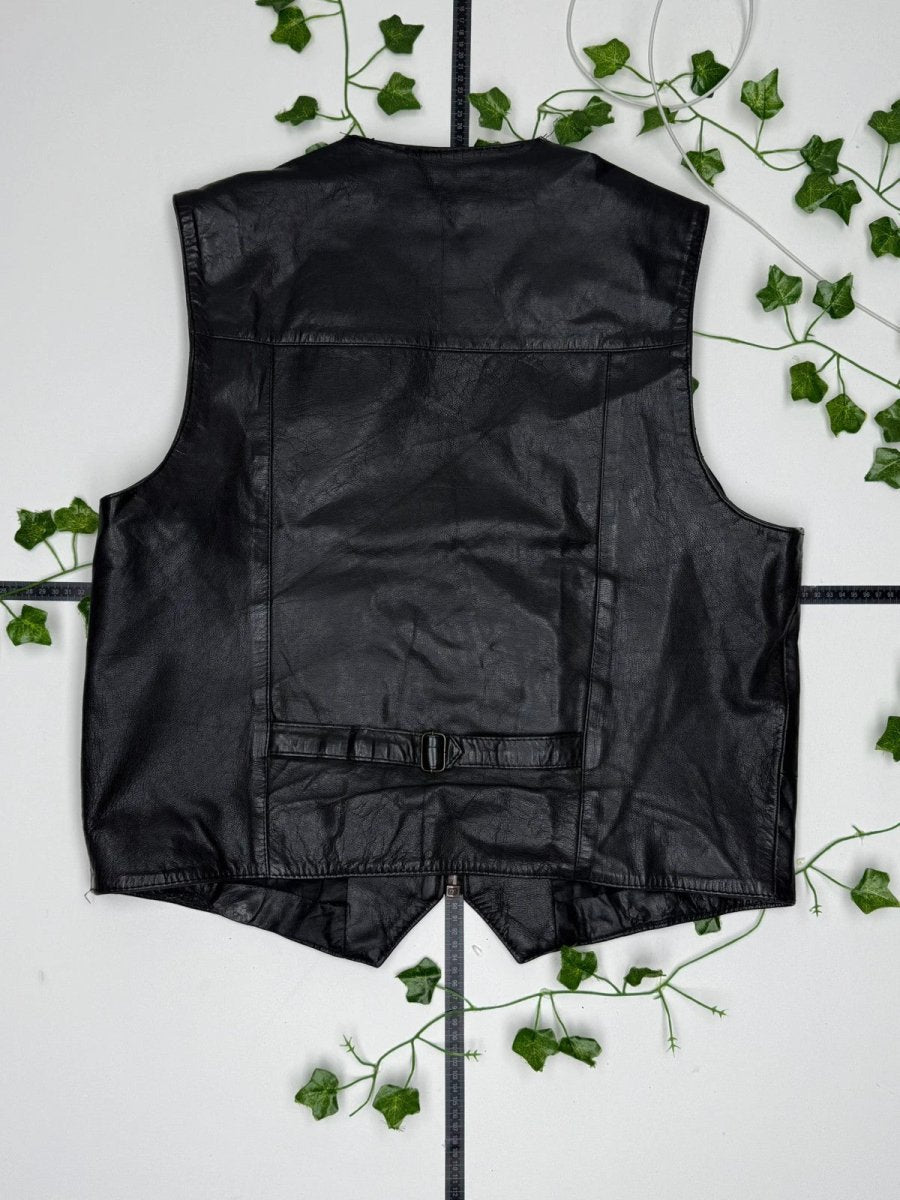Vintage Lederweste Weste 56 XL - MonkeysVintage