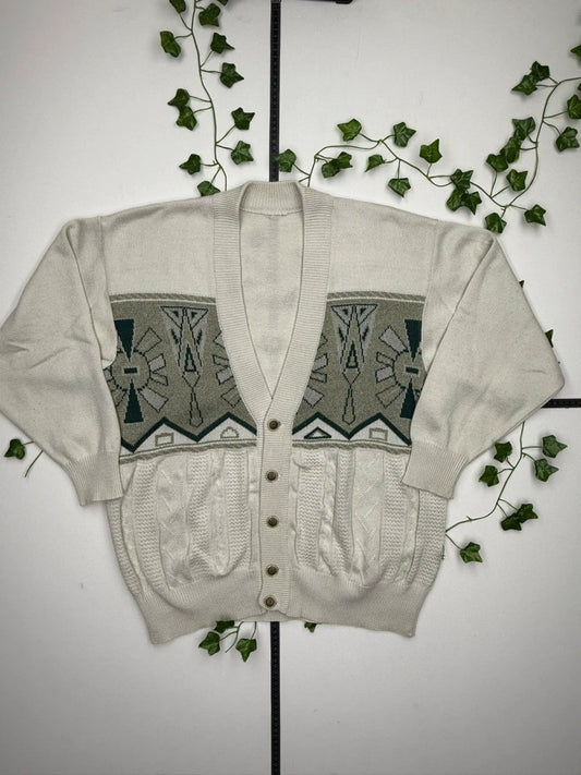 Vintage Strickjacke Cardigan Langarm L - MonkeysVintage